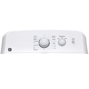 GE 6.2 cu.ft. Top Load Electric Dryer with SaniFresh Cycle White